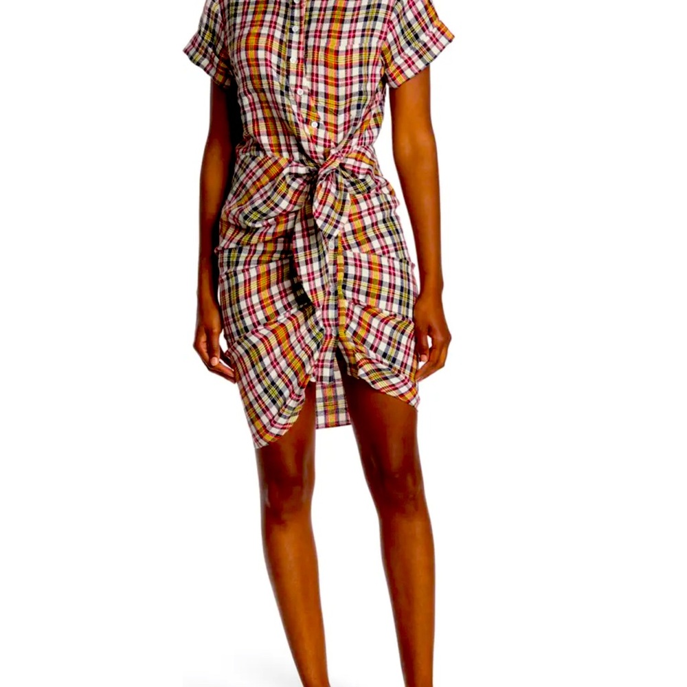 Veronica Beard Sierra plaid shirt dress